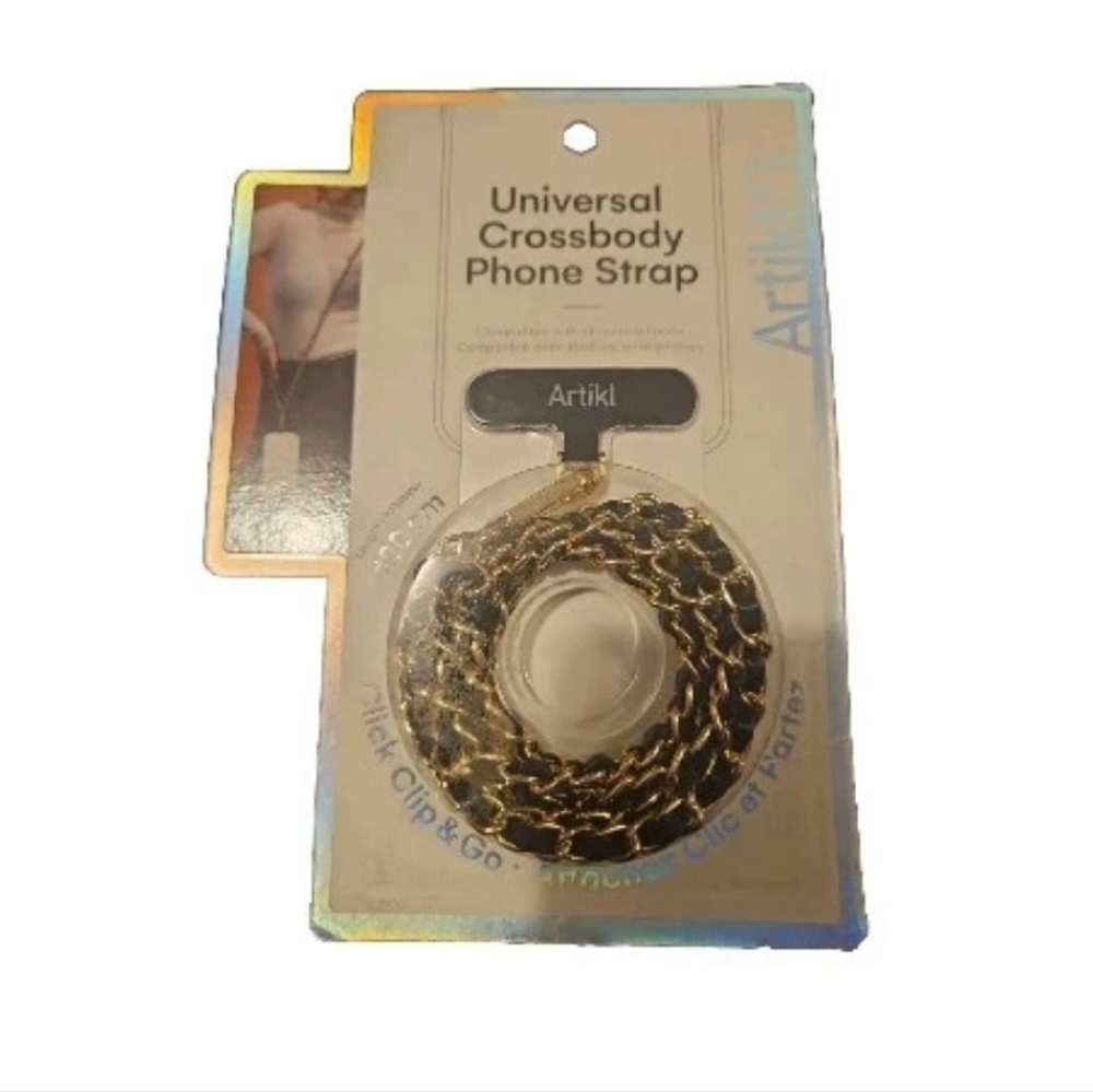 Artikl Universal Crossbody Phone Strap 120 Cm Brand New Black Gold